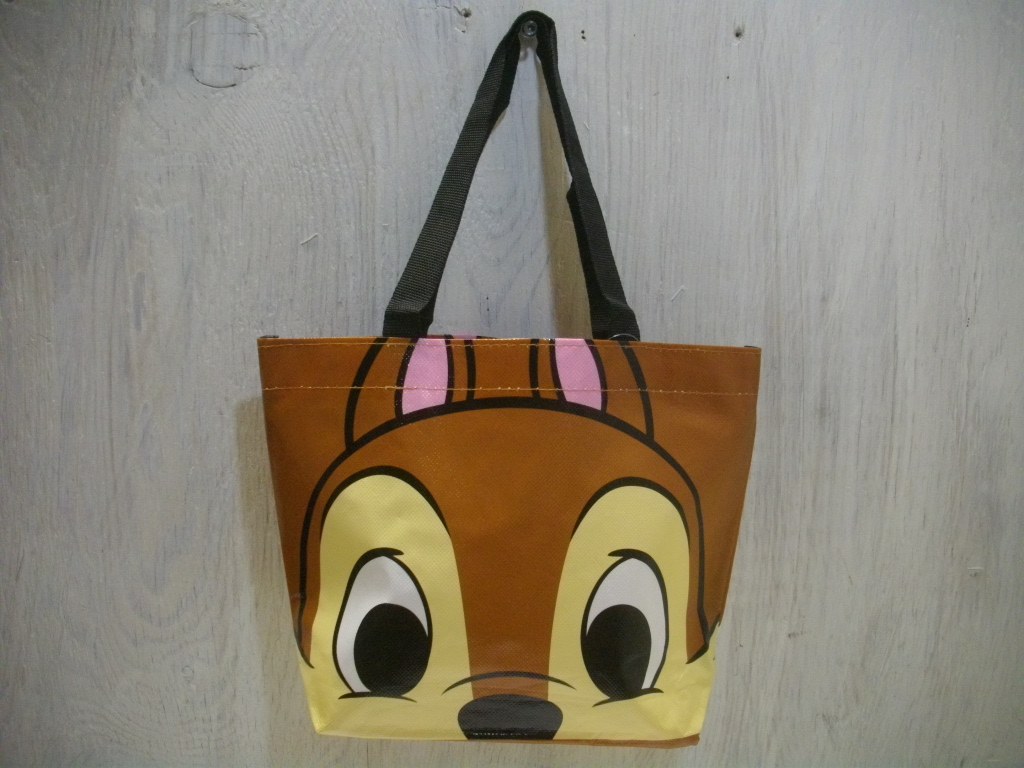 未使用 ディズニー 顔柄 ミニ トート バック 不織布コーティング チップ (検索) ミッキー ミニー ドナルド プーさん エイリアン拍卖