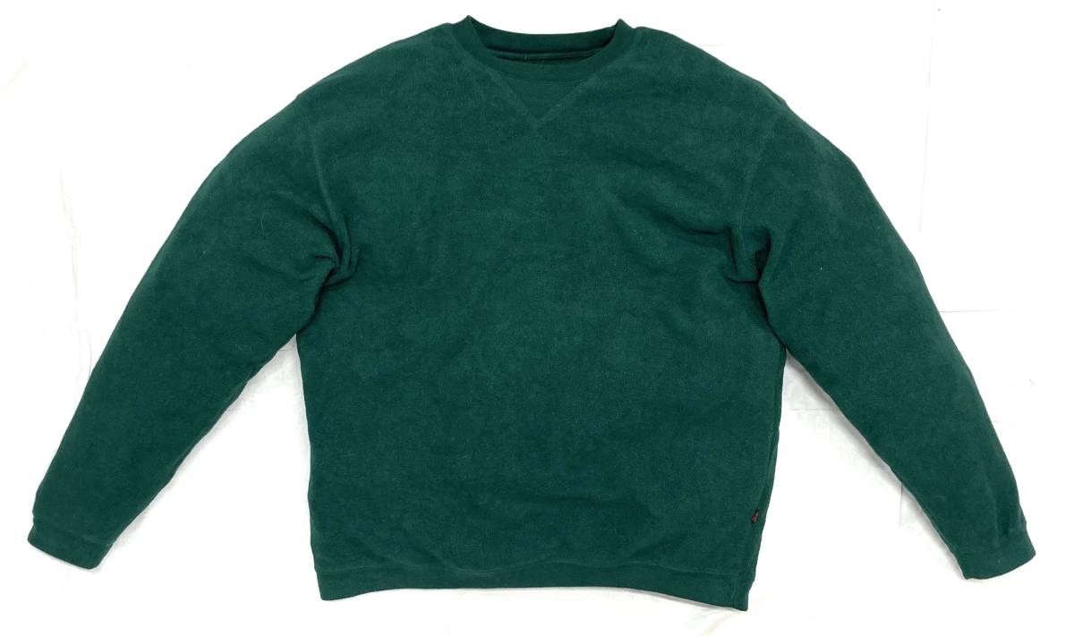 90s ウールリッチ 前V プルオーバー フリース カットソー 緑 XL ガゼット WOOLRICH拍卖
