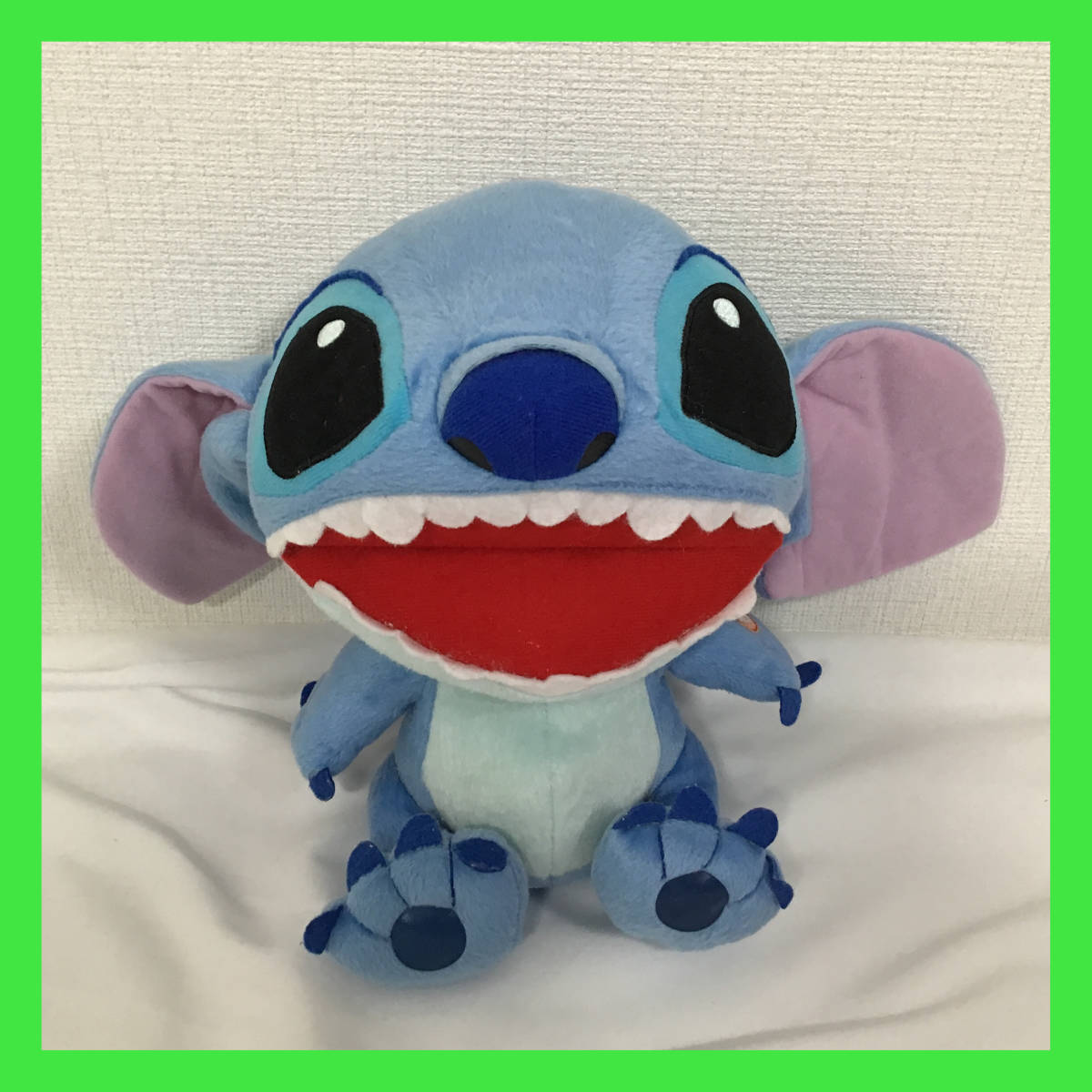 N-209☆ 【ジャンク品】スティッチ ぬいぐるみ 電池式おもちゃ Disney ディズニーキャラクター 商品タグ無し拍卖