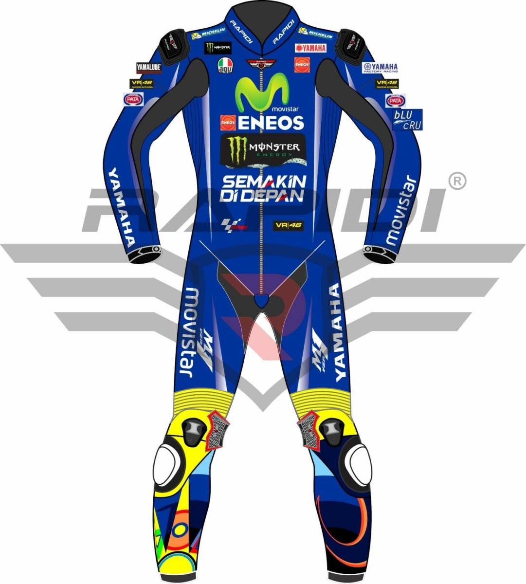 海外 限定品 送料込み バレンティーノ・ロッシ MotoGP レザーレーシングスーツ サイズ各種 レプリカ 高品質 4拍卖