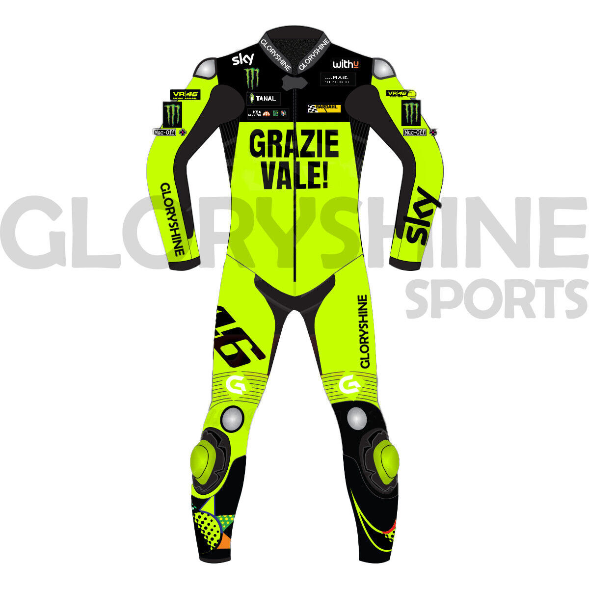 海外 限定品 送料込み バレンティーノ・ロッシ MotoGP レザーレーシングスーツ サイズ各種 レプリカ 高品質拍卖