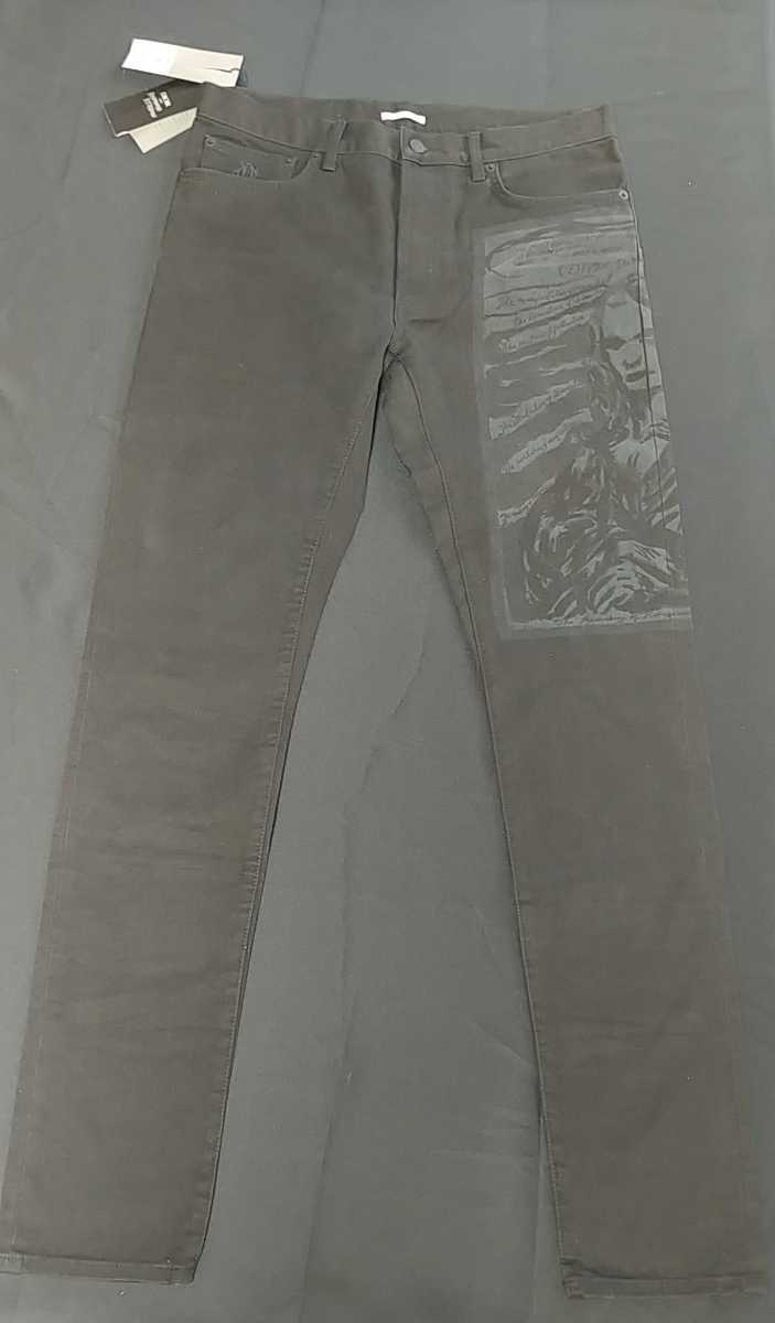 デッドストック DIOR ディオール カラー デニムパンツ W31 mod: slim 17.5 raymond pettibonコラボ拍卖