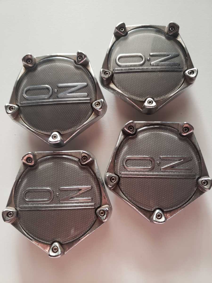 【64】絶版♪ OZ ミケランジェロ M582 アルミ ホイール 用センターキャップ 4個拍卖