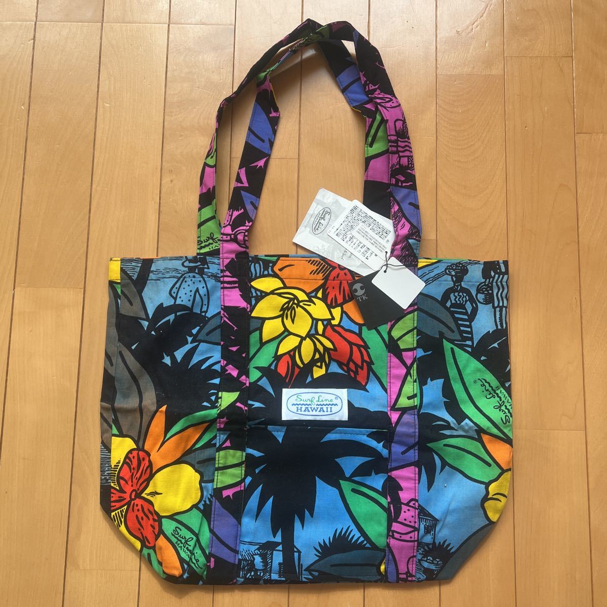 【新品未使用】SURF LINE HAWAII トートバッグ ハワイ 日本製拍卖