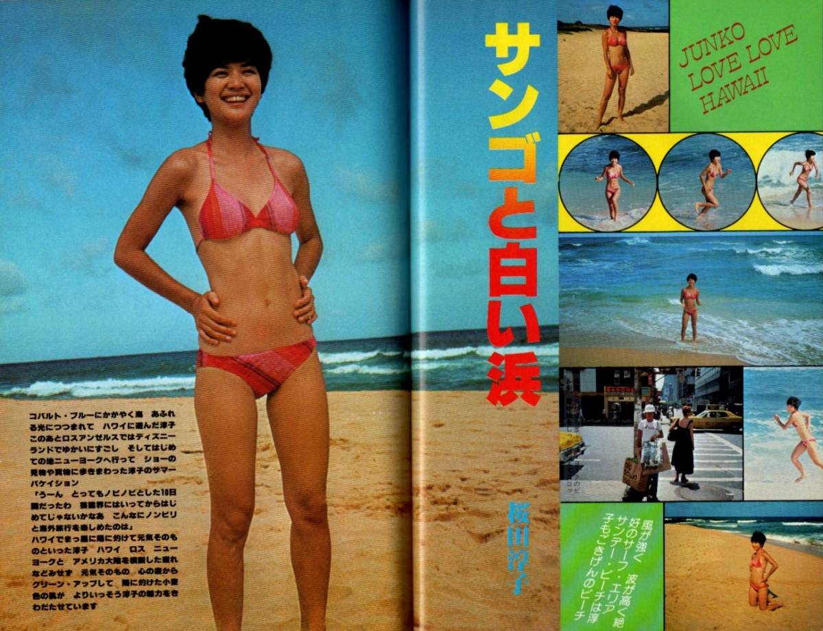 S2979 近代映画 1978年 昭和53年 水着ビキニ 桜田淳子 榊原郁恵 大場久美子 浅野ゆう子 石野真子 ピンクレディー 矢沢永吉 西城秀樹拍卖