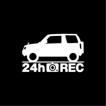【ドラレコ】三菱 パジェロミニ【53系】後期型 24時間 録画中 ステッカー拍卖