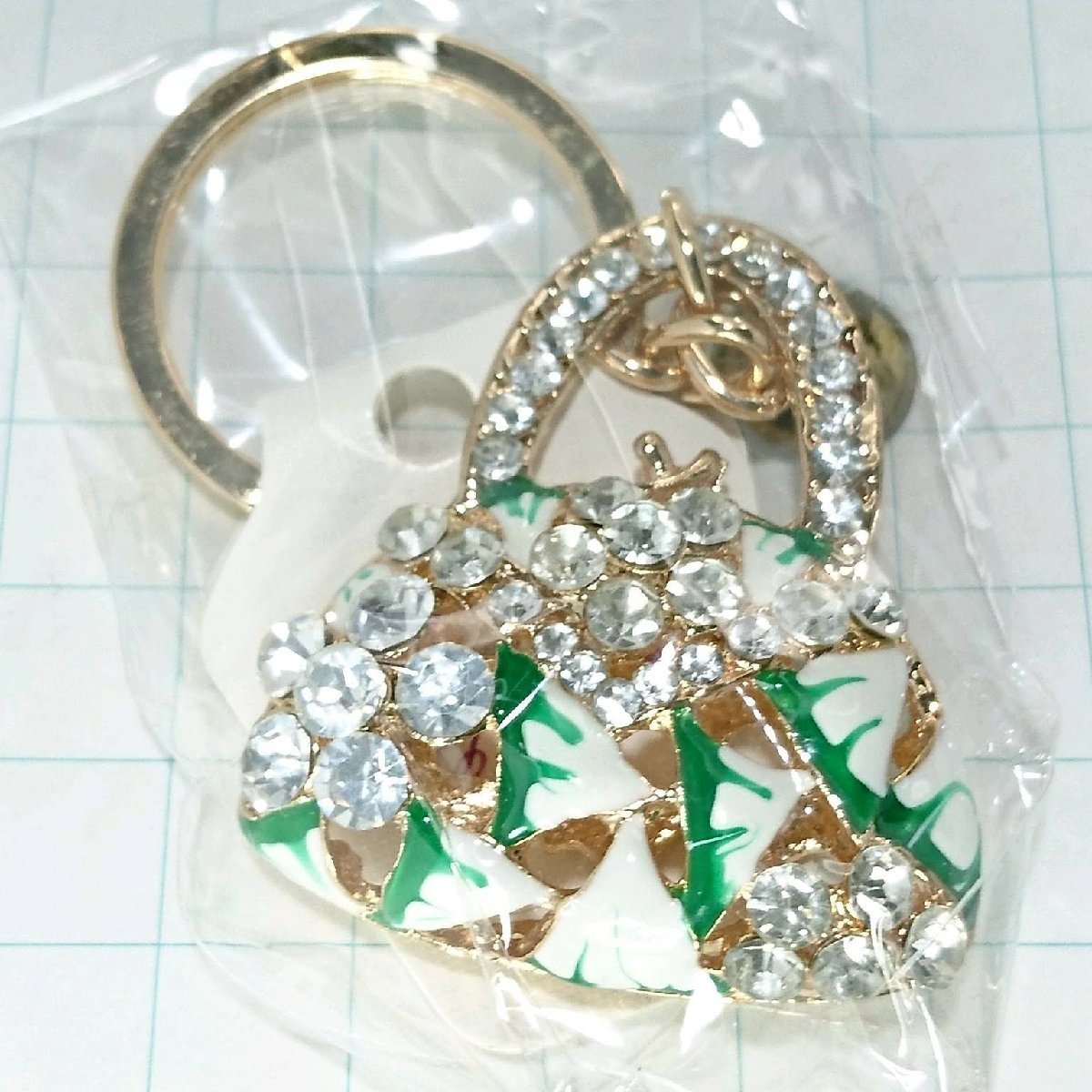 送料無料)未開封 キラキラがまぐちバッグ キーホルダ A13883拍卖