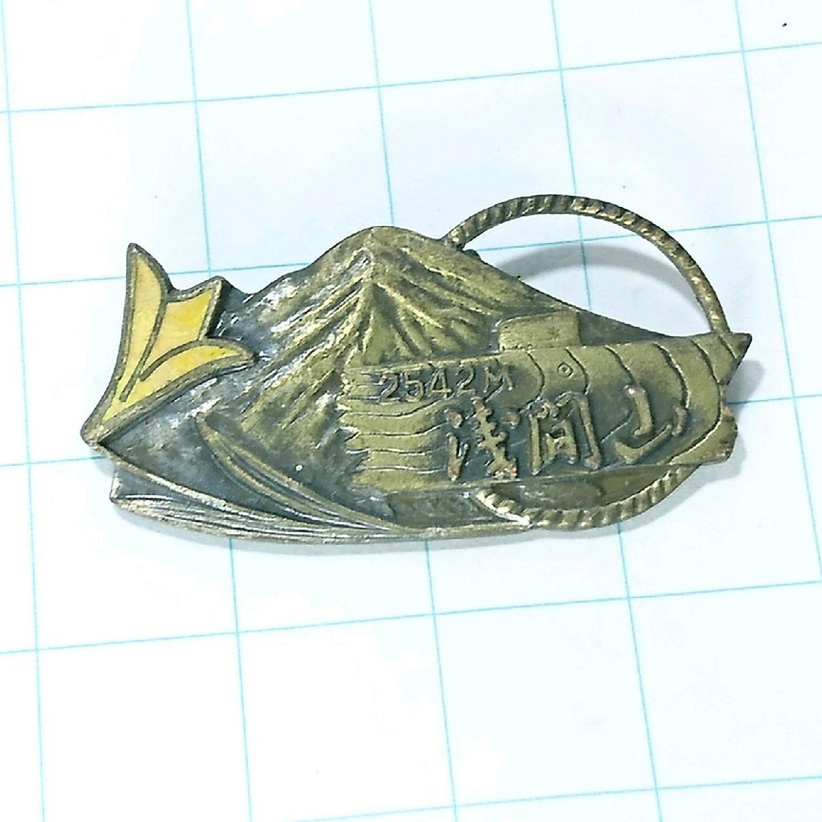 送料無料)浅間山 ご当地 観光地 登山 山登り 旅行 記念 山バッジ ピンバッジ PINS ピンズ A14082拍卖