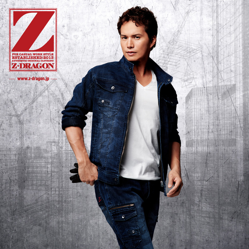 新品即決!Z-DRAGON 71600 ストレッチジャンパー インディゴカモフラ デニム 市原隼人 自重堂 Gジャン ブルゾン JICHODO 作業服拍卖