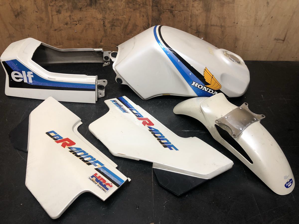 ホンダ CBR400F NC17 1型 純正 外装セット オリジナル 当時物 ガソリンタンク テールカウル サイドカバー フロントフェンダー シートカウル拍卖