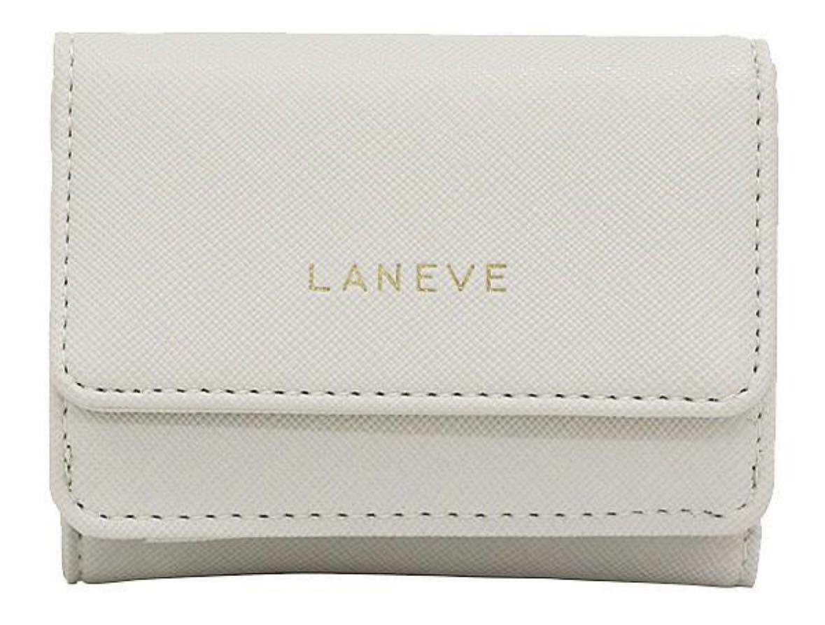 LANEVE ランイブ コンパクト三つ折財布 グレージュ拍卖