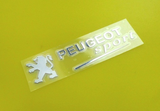 ☆激安送料込! PEUGEOT sport 3Dアルミステッカー拍卖