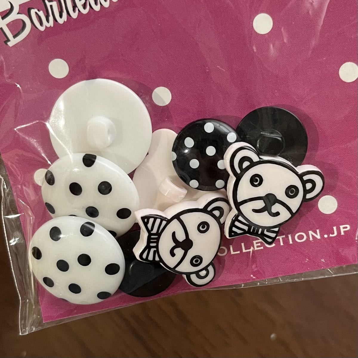 未使用*カーリーコレクション*ボタン*くま*水玉拍卖