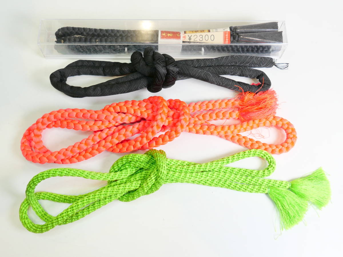 ♪★和装小物 着物帯紐 帯締 手組紐 丸帯 4点セット拍卖