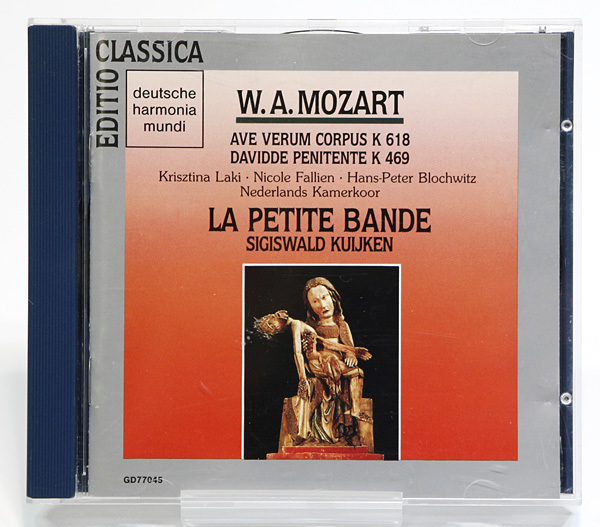 送料無料!モーツァルト:カンタータ/クイケン指揮/ラ・プティット・バンド/オランダ室内合唱団/dhm独盤 GD77045拍卖