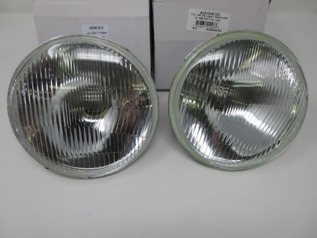 VW空冷1950-1979 2灯 ヘッドライト H4 フラットレンズ! HID LEDコンバージョンに! NEW 7inch ガラスレンズ! H4拍卖