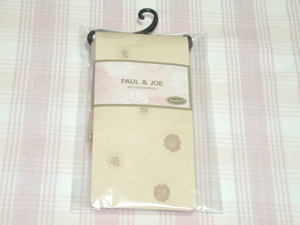 PAUL&JOEポール&ジョー*ストッキング/クリザンテーム柄/ヌーディベージュ/M-L/新品/送料込拍卖