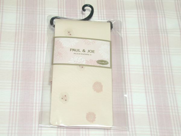 PAUL&JOEポール&ジョー*ストッキング/クリザンテーム柄/コーラルベージュ/M-L/新品/送料込拍卖