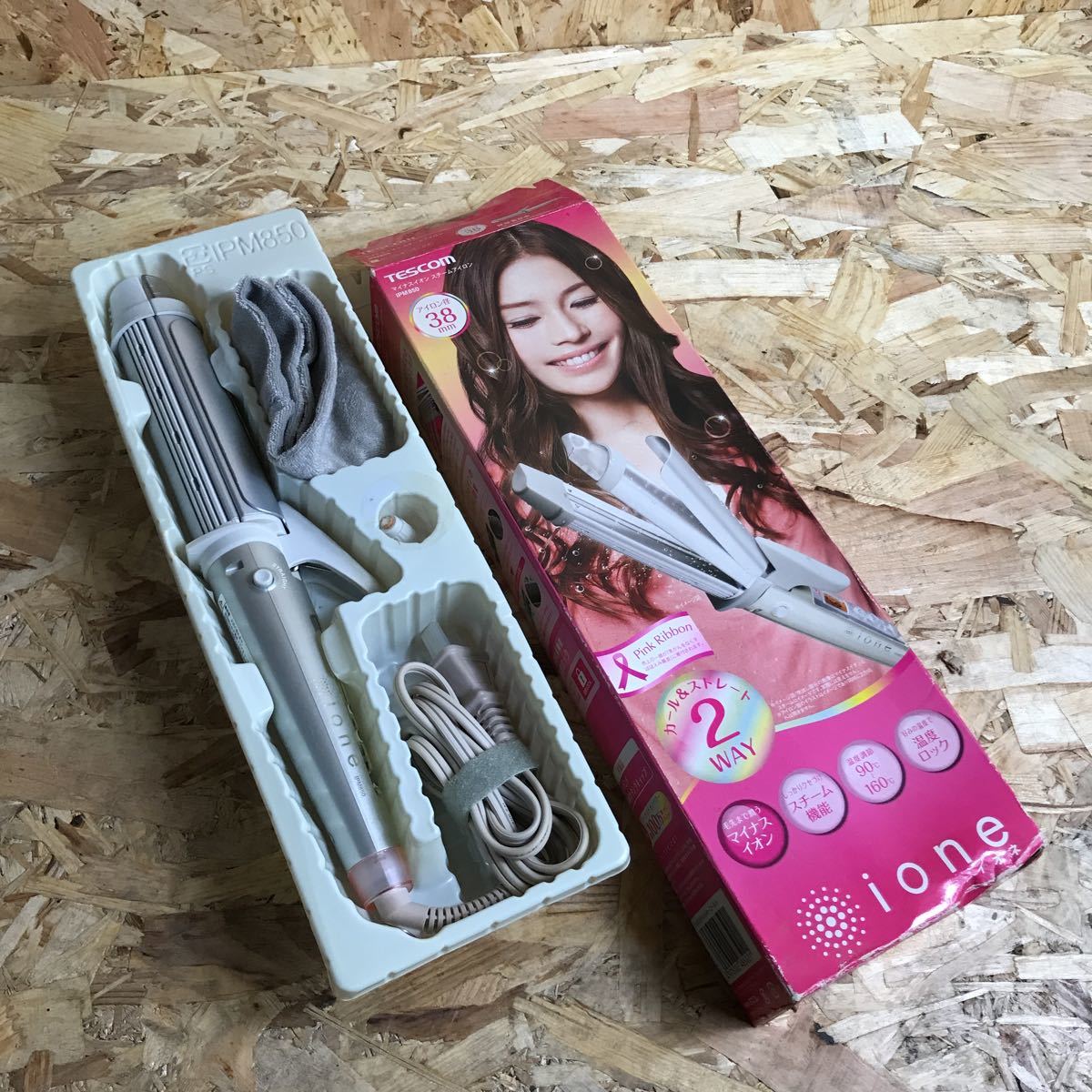 k TESCOM テスコム スチームアイロン マイナスイオン ヘアーアイロン拍卖