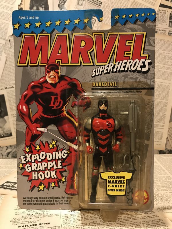 ☆1990年代/デアデビル/アクションフィギュア/未開封ビンテージ即決Marvel/マーベルスーパーヒーローズ☆拍卖