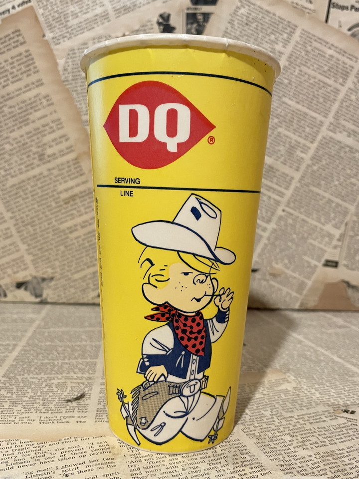 ☆1970年代/わんぱくデニス/紙コップ/デイリークイーン即決ビンテージ/Dairy Queen/Dennis The Menace/Wax Paper Cup(70s) OC-006拍卖