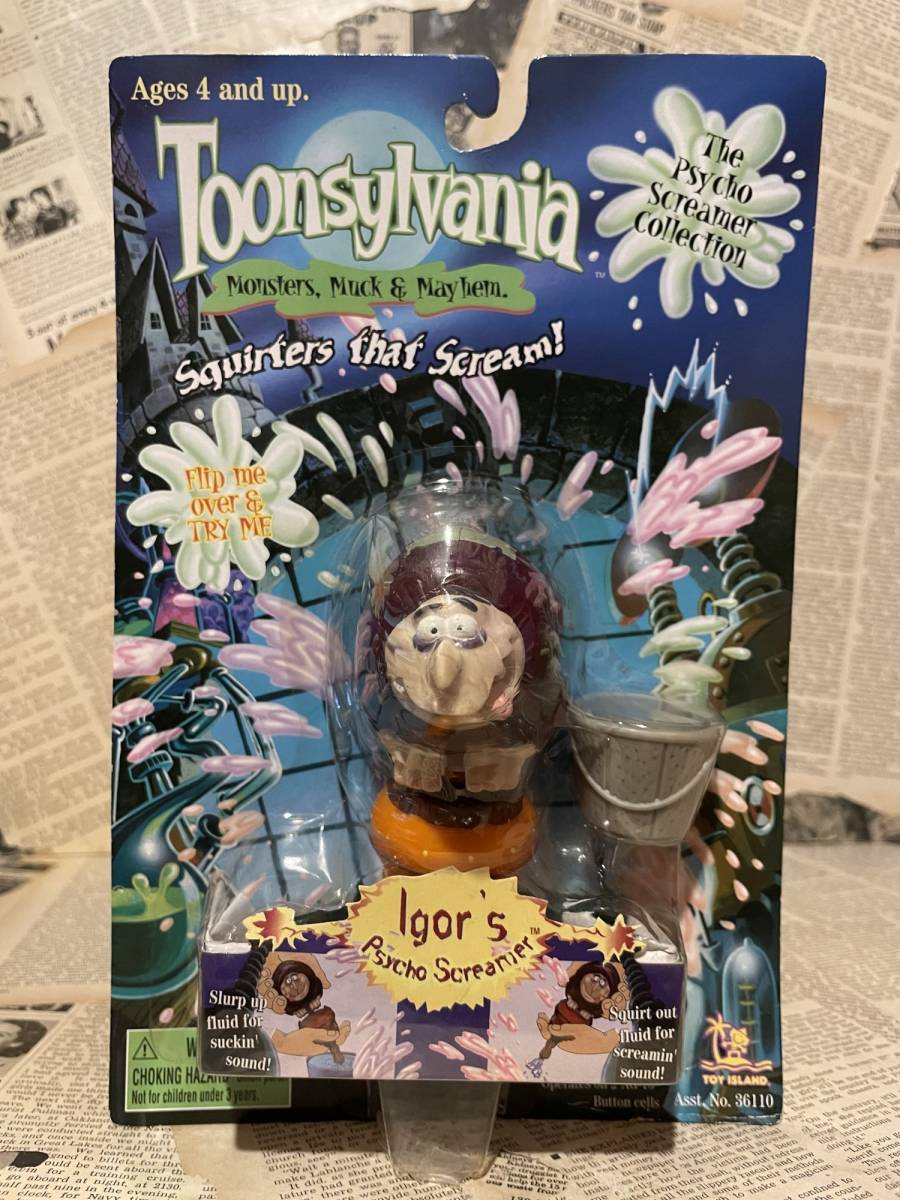 ☆1990年代/トゥーンシルバニア/フィギュア即決ビンテージ/モンスター/Toonsylvania/Action Figure(Igor's Psycho Screamer/MOC) MT-061拍卖