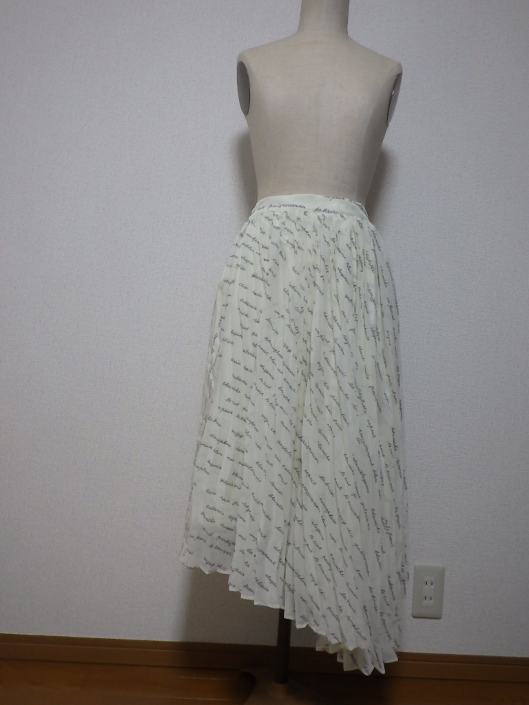 mysty womam 裾イレヘム ロング プリーツ スカート 054拍卖