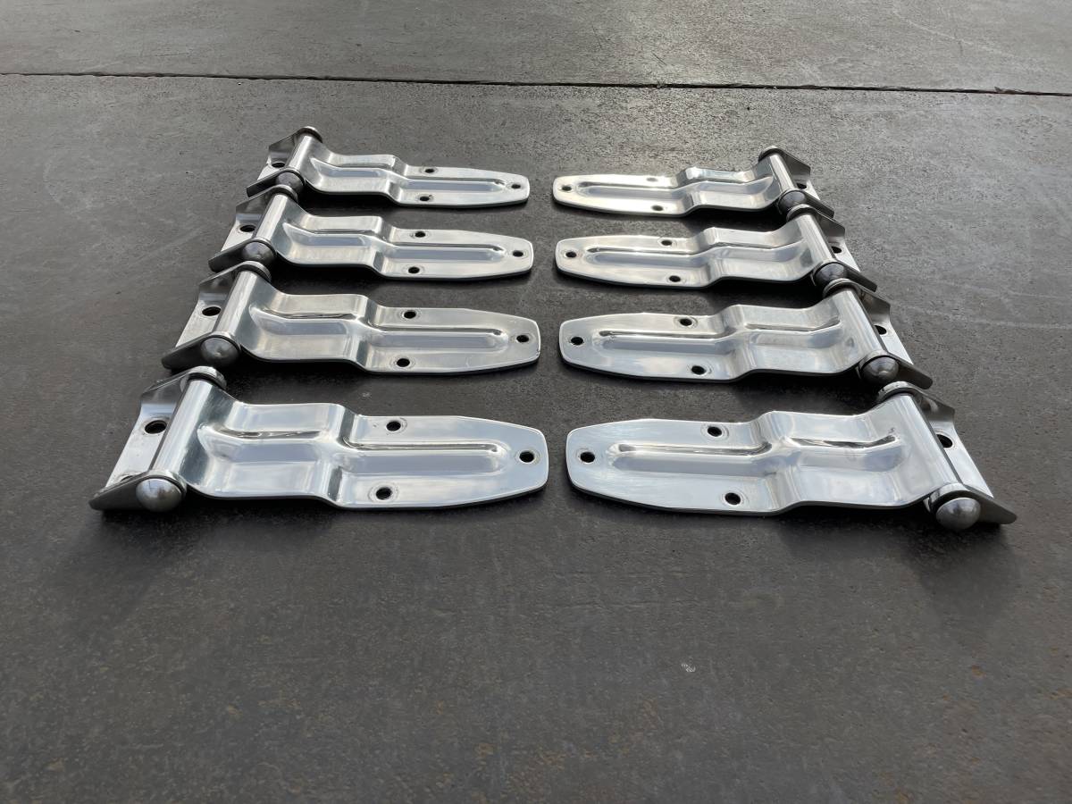 観音開き★扉蝶番★扉丁番★ステンレス製★サイドドア用★180度開き★即決★8点セット★デコトラ★蝶8P60拍卖