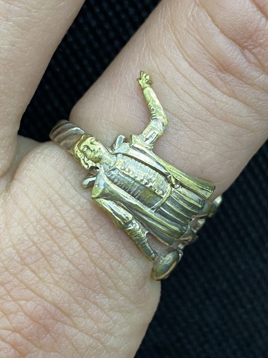 アンティーク リング スプーンリング 19号 調節可 70s アメリカ ヴィンテージ コロンブス 3641拍卖