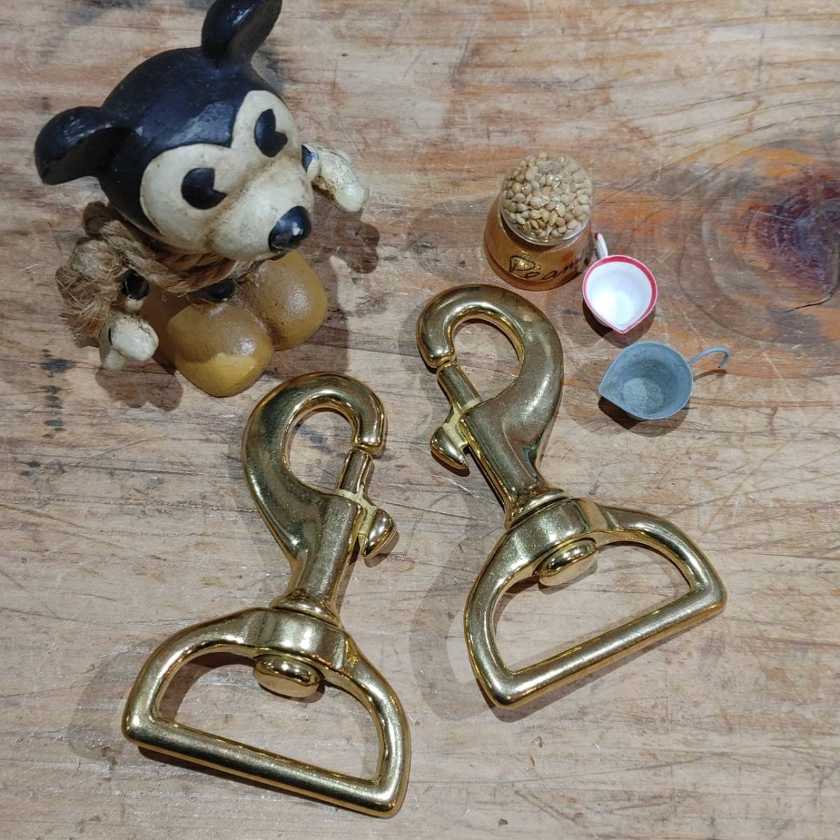 レザークラフト 真鍮金具 Brass 鉄砲ナス 内径39mm 2個 セット拍卖