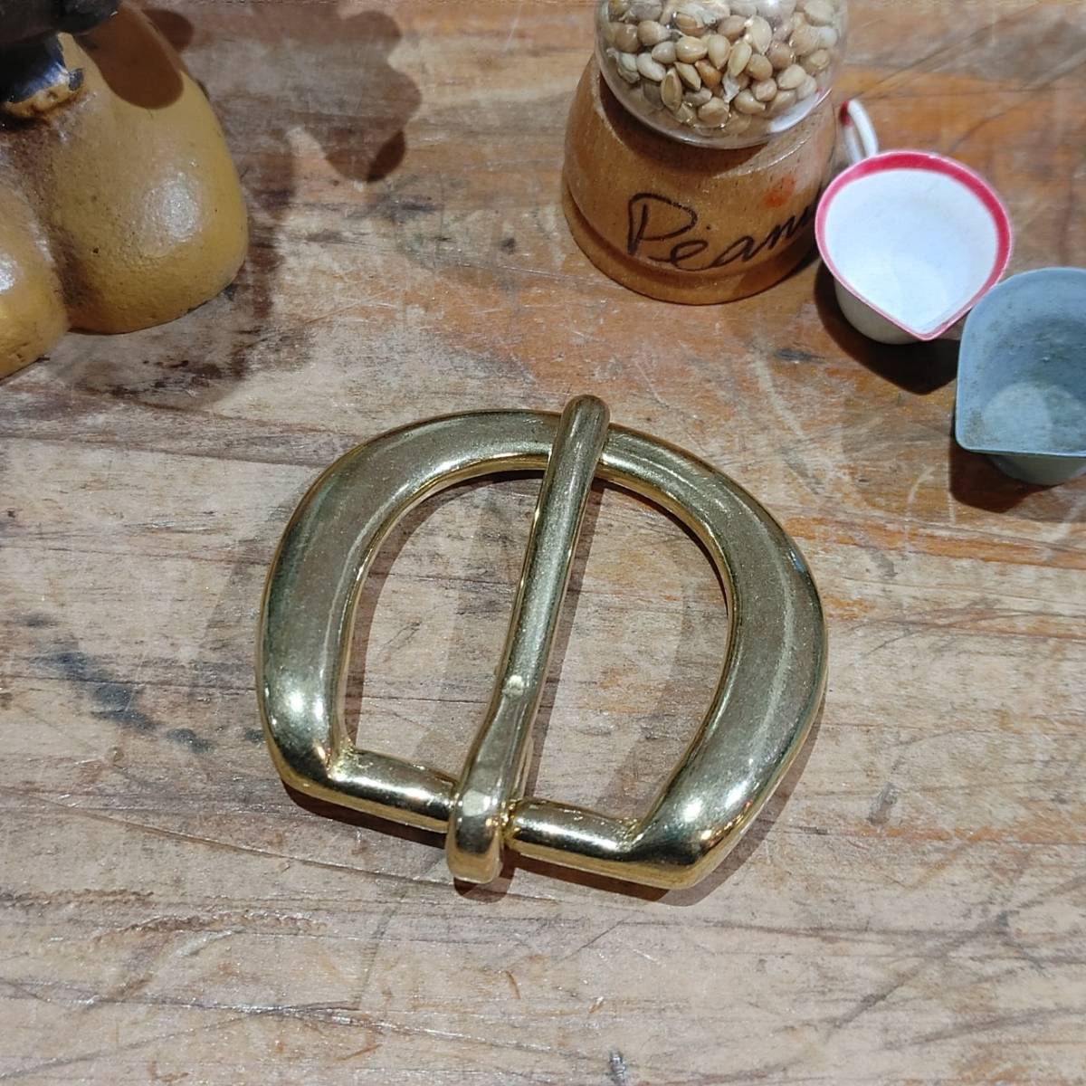 レザークラフト 真鍮金具 Brass D型 美錠 内径20mm 1個拍卖