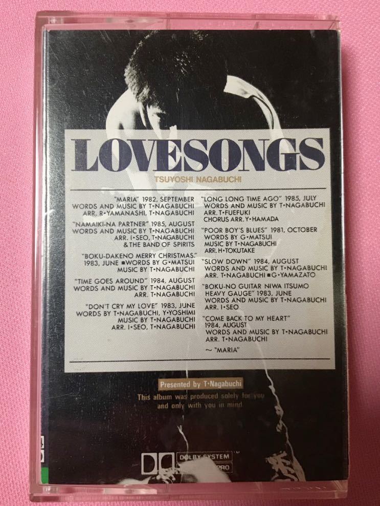 【中古カセットテープ】長渕剛 ラブソングス拍卖