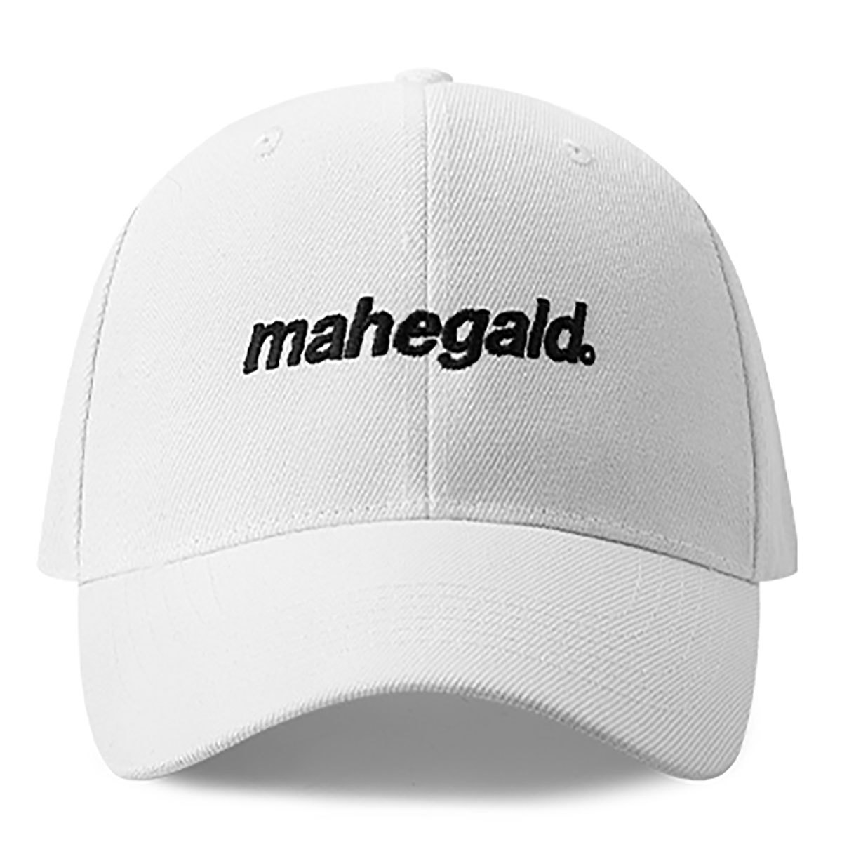 ユニセックス 男女兼用 ロゴ刺繍 ボールキャップ ベースボールキャップ オールシーズン mahegald. ホワイト拍卖