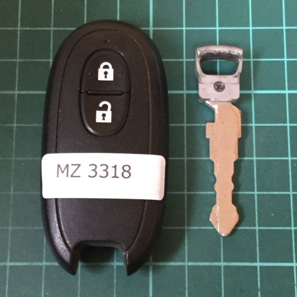 MZ 3318 マツダ スズキ 純正 007YUUL0212 スマートキー キーレス 2つボタン パレットワゴンR ラパン AZワゴン フレア等 日産拍卖