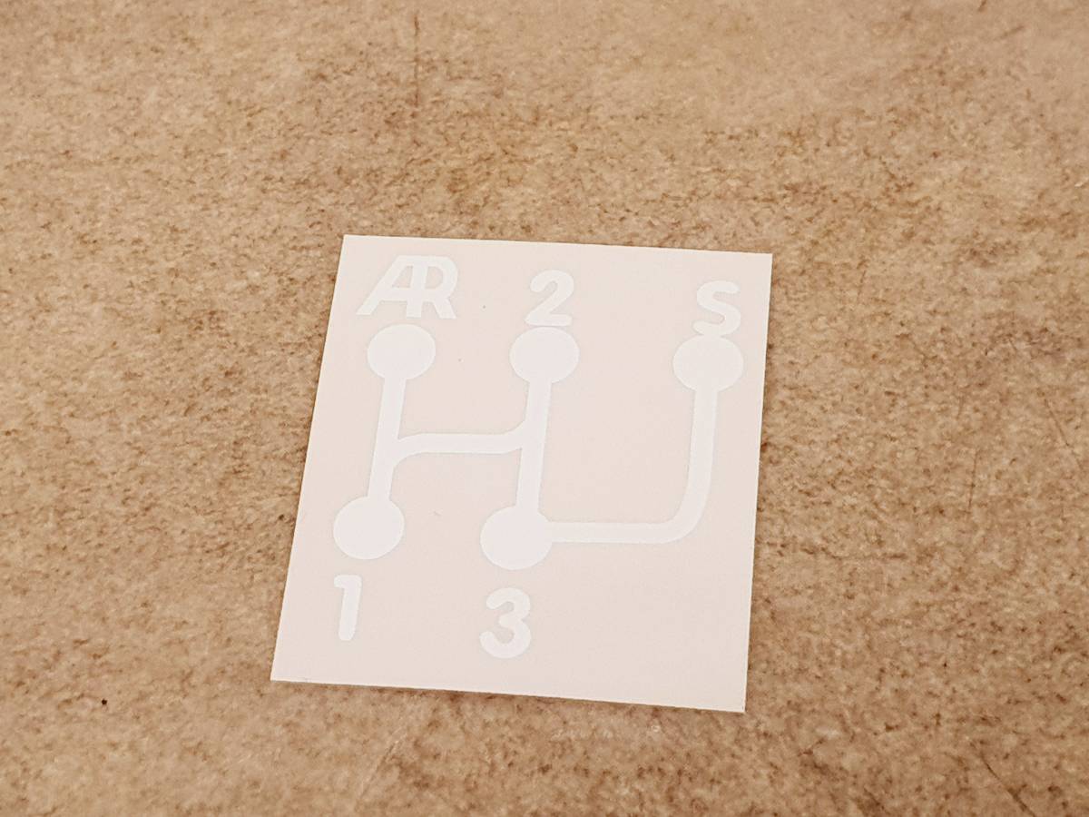 シトロエン・2CV シフトステッカー02拍卖