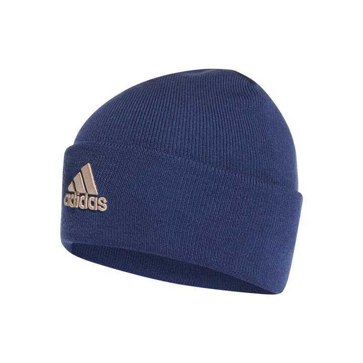 【新品】送料399円 OSFZサイズ アディダス adidas LOGO WOOLIE ニット帽 ウーリー 帽子 サッカー フットサル 野球 靑 紺 ブルー GS2104eii拍卖