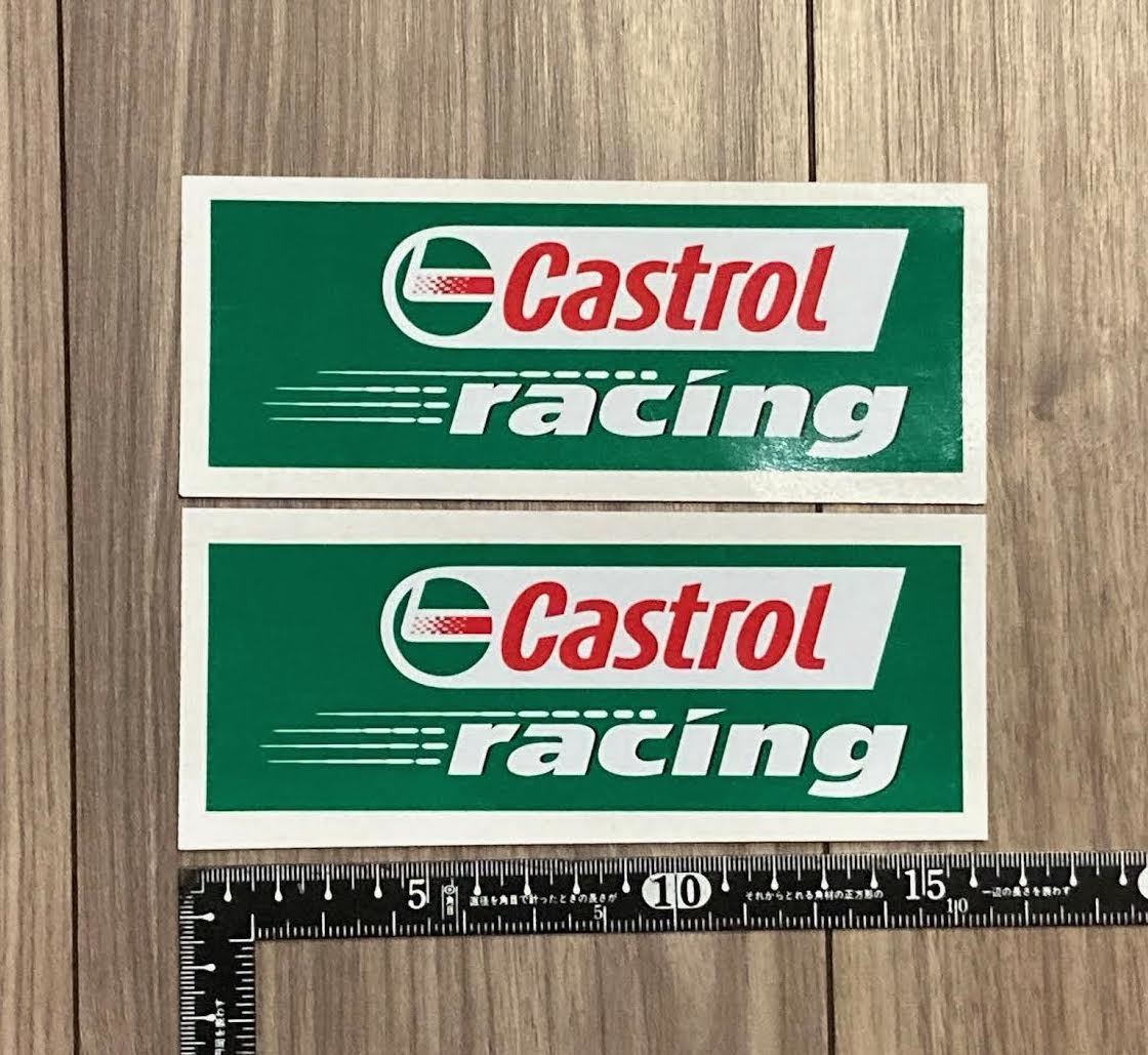 ★送料無料★CASTROL RACING Sticker カストロール ステッカー デカール グリーン 2枚セット拍卖