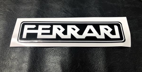 Ferrari ロゴ ステッカー フェラーリ 文字デカール 296 328 348 360 430 456 458 488 550 575 599 612 812 F355 F430 F8 F12 SF90 FF (b拍卖