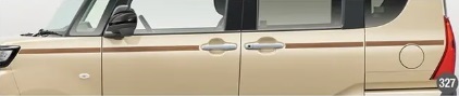 タント ファンクロス/LA650S/LA660S:純正 サイドストライプ(ウッド調)拍卖
