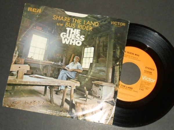 THE GUESS WHO Share the Land アメリカ盤シングル 1970 RCA Victor拍卖