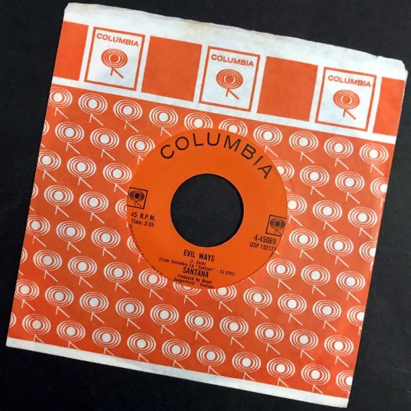 SANTANA Evil Ways / Waiting カナダ盤シングル Columbia 最初期拍卖
