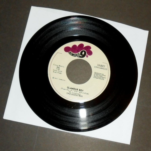 THE GUESS WHO Glamour Boy カナダ盤シングル Nimbus 9 1973拍卖