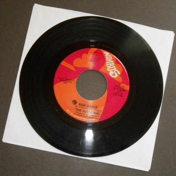 THE GUESS WHO Rain Dance カナダ盤シングル 1971 Nimbus 9拍卖