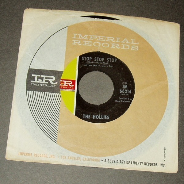 THE HOLLIES Stop Stop Stop アメリカ盤シングル Imperial拍卖