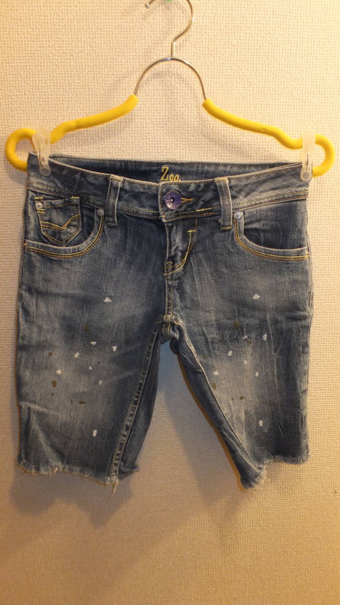 ★Z co Jeans★ short pants Blue Jeans size3 レディースジーンズ サイズ3 USED FROM JAPAN ジーパン ショートパンツ拍卖
