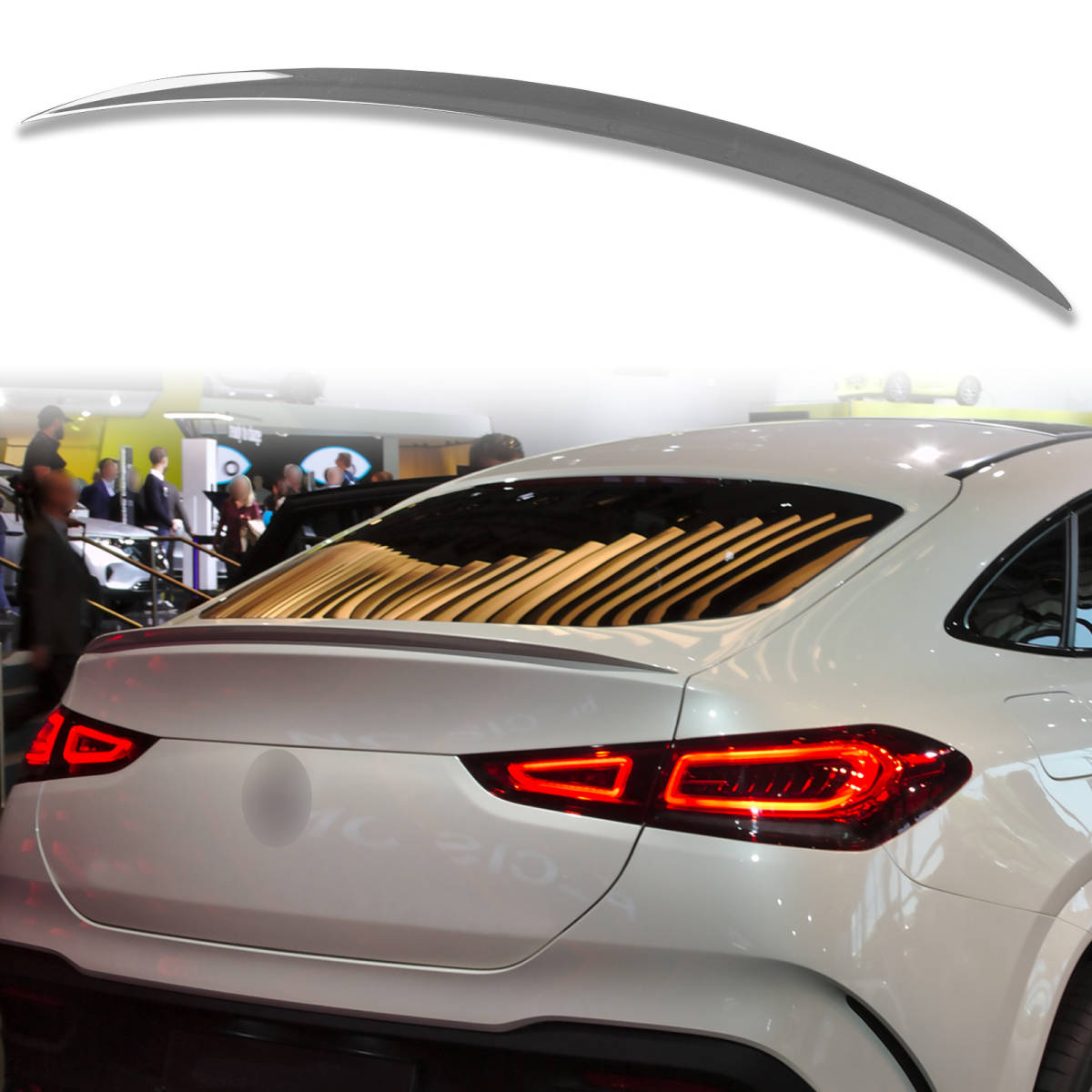 純正色塗装済 ABS製 トランクスポイラー メルセデスベンツ用 GLEクラス W167用 Aタイプ ポン付け カラーコード:992 QTS-51217拍卖