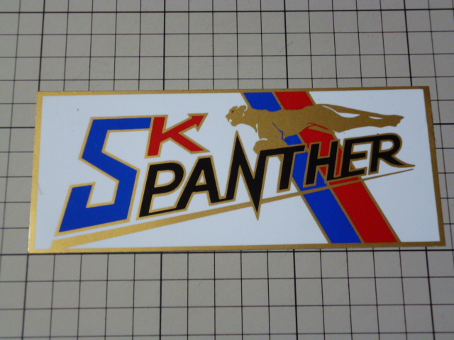 SK PANTHER ステッカー 当時物 です(白/157×65mm) エスケーパンサー SKパンサー拍卖