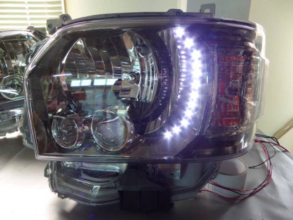 現物ライトお預かり加工 2型3型4型ハイエースライト アクリル加工 インナーブラック塗装 LEDライト加工拍卖