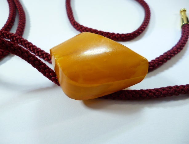 ∞ 琥珀 ロイヤルアンバー ループタイ ∞ アンバー ループ ネックレス拍卖