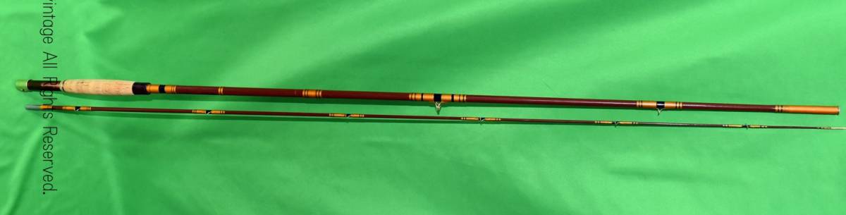 Vintage GARCIA CUSTUM ROYAL JAVELIN (2882-T10)FLY ROD No 7691 全長274CM 内グリップ部28CM 2PC 拍卖